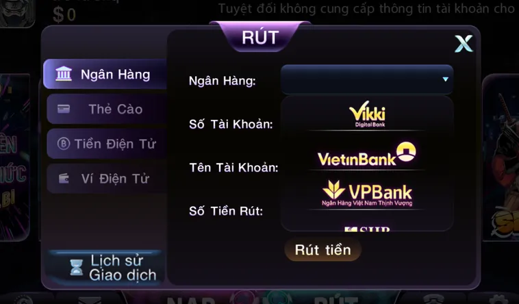 Rút Tiền Về Ngân hàng Sau Khi Thắng Cược Tại 789Club Siêu Tốc Cho Mọi Giao Dịch Tài Chính Của Bạn